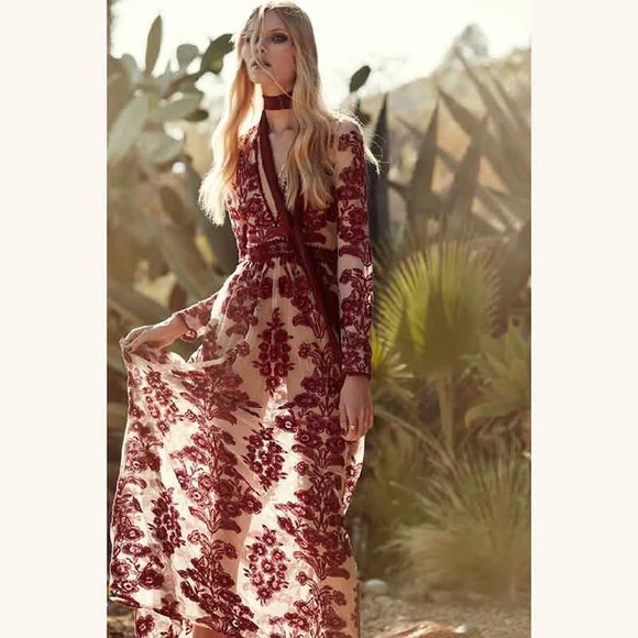 fitted lace wedding dress Desiree Maxi Dress by For Love & Lemons main image 0